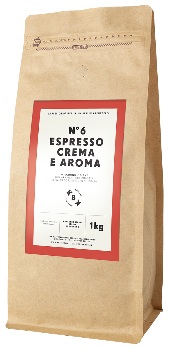 N°6_Espresso Crema E Aroma_Kaffeebohnen_im_Beutel