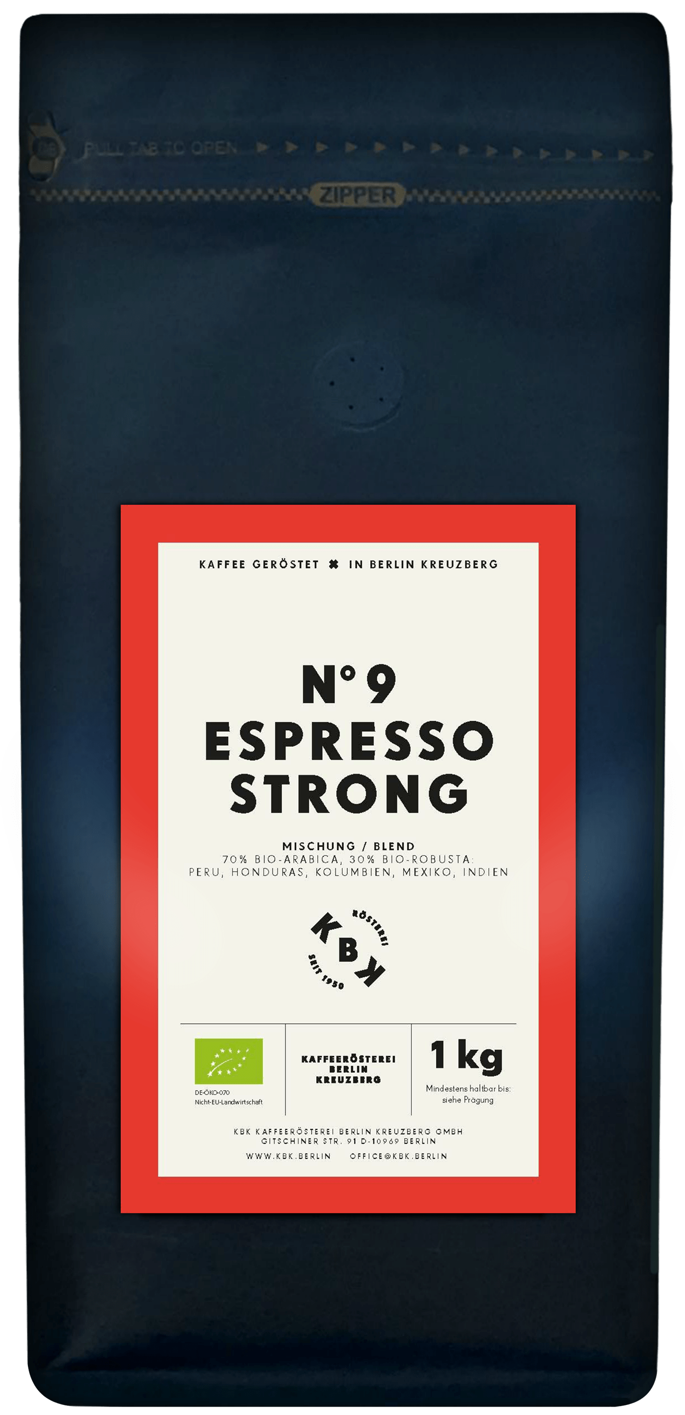 KBK 1kg Espresso strong Kaffee-Beutel